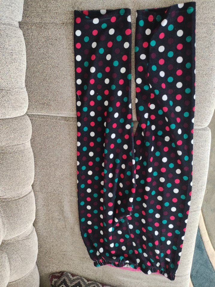 Renkli Puantiyeli Kız Tayt - Görsel 2