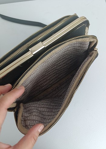  Beden Kemer Detaylı Siyah Yılan Desenli Deri Çanta
