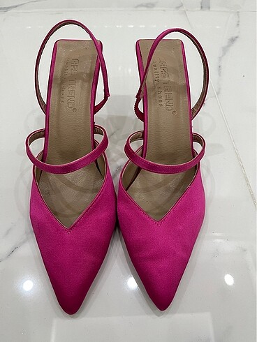 Fuşya Saten Stiletto