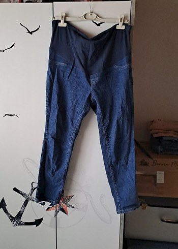 Lacivert Hamile Kot Pantolon Velcro - Görsel 2