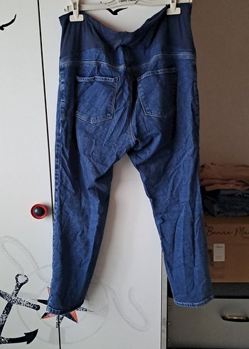 Lacivert Hamile Kot Pantolon Velcro - Görsel 3