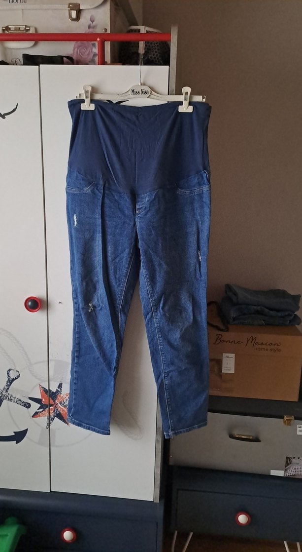 Mavi Hamile Denim Pantolon - Görsel 2