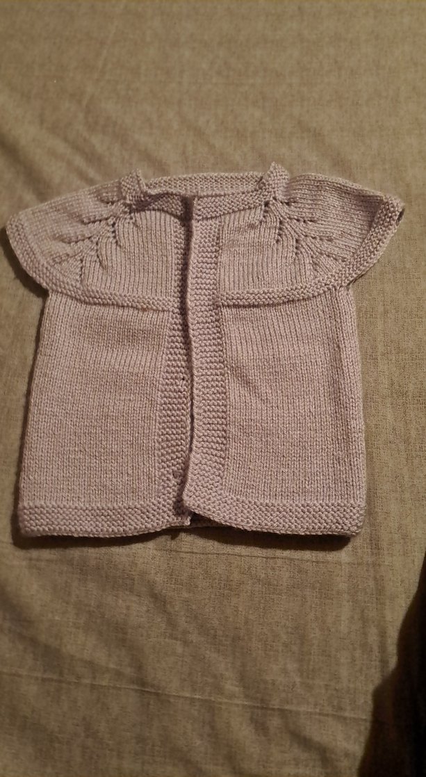 Kız Çocuk Bej Örgü Kolsuz Hırka - Görsel 2