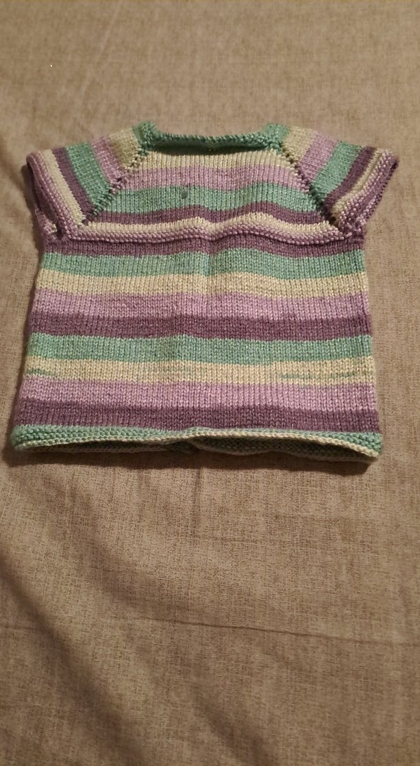 Kız Çocuk Çok Renkli Örgü Kolsuz Hırka - Görsel 3