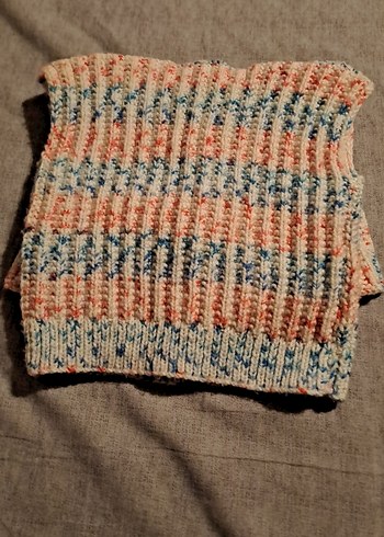 Kız Çocuk Bohem Örgü Kolsuz Takım - Görsel 5