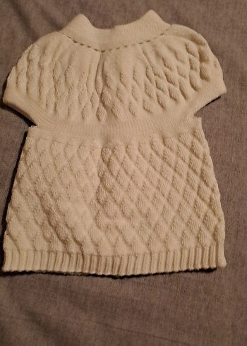 Kız Çocuk Kısa Kollu Örgü Hırka - Görsel 3