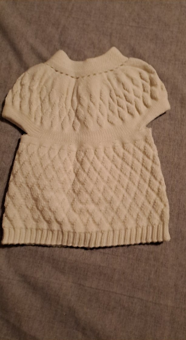 Kız Çocuk Kısa Kollu Örgü Hırka - Görsel 3