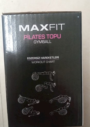 MaxFit Pembe Pilates Topu 65 cm - Görsel 3