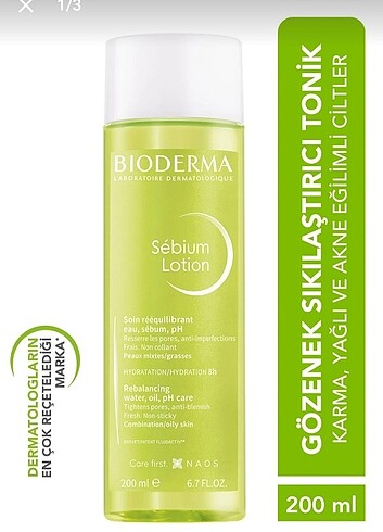 Bioderma yüz tonik'i