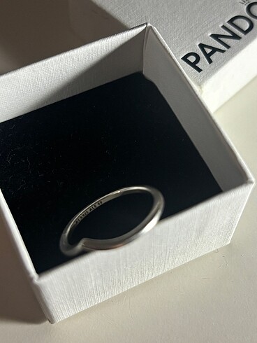 Pandora Pandora wishbone silver ring / pandora gümüş yüzük 60 size