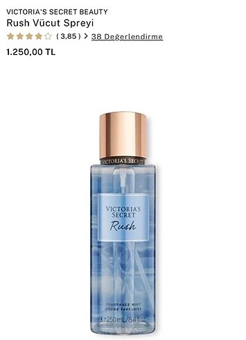 Victoria s Secret Orijinal Victoria secret rush bodymist