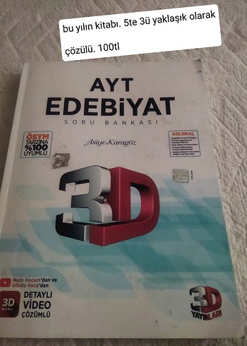 3D AYT Edebiyat Soru Bankası - Asiye Karagöz