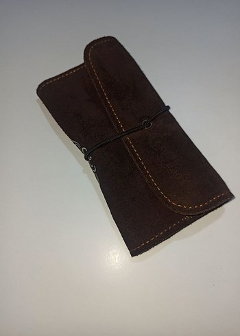 Süet deri tütün kesesi - Görsel 5