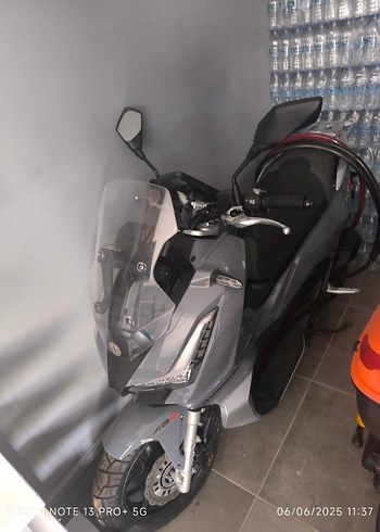 Şeffaf Vizörlü Gri Biker Kask - Görsel 2