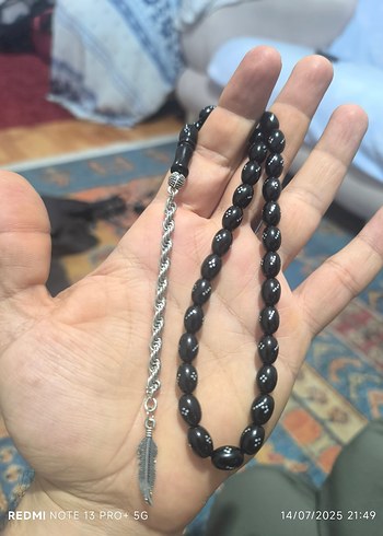 Siyah Gotik Erkek Tespih Boncukları