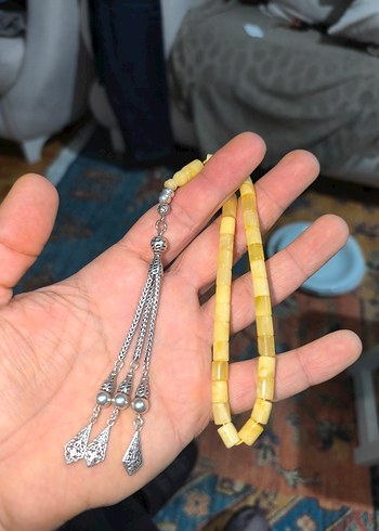 Erkekler için Parlak Altın Renkli Bohem Tesbih - Görsel 3