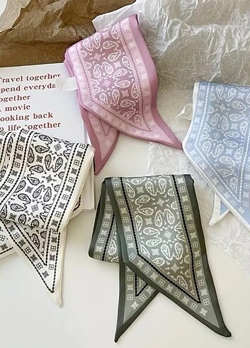 Saç bandana vintage bohem stili renkli desenli 