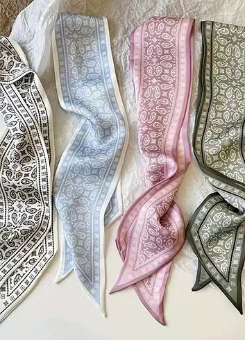 Saç bandana vintage bohem stili renkli desenli 