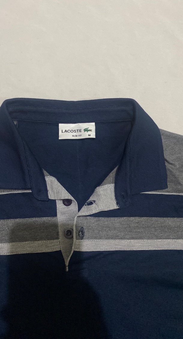 Lacivert Lacoste marka erkek tşhırt - Görsel 4