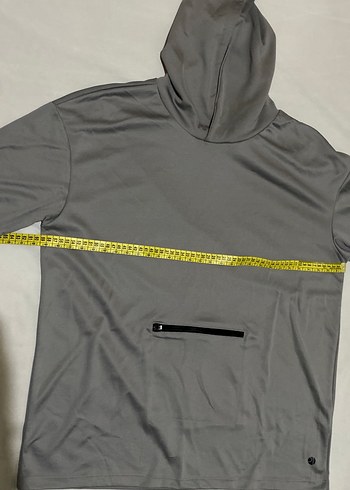 Gri Kısa Kollu Yüksek Yakalı erkek ve bayan kullanacağTişört - Görsel 5