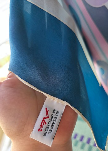 Beden çeşitli Renk büyük boy saf ipek vintage eşarp
