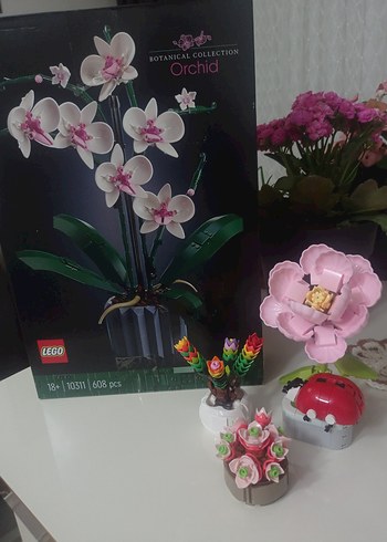  Beden LEGO Orkide Çiçeği Seti 608 Parça
