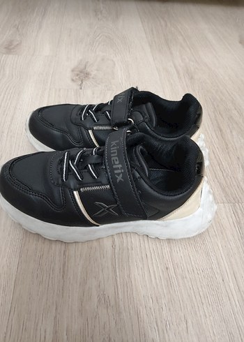 Kız Çocuk Siyah Gri Kinetix Spor Ayakkabı - Görsel 2