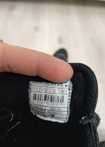 Kız Çocuk Siyah Gri Kinetix Spor Ayakkabı - Görsel 4