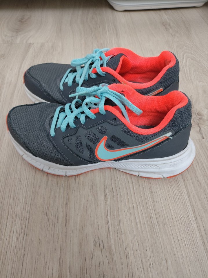 Gri uniseks Spor Ayakkabı, Elastik Bağcıklı - Görsel 2