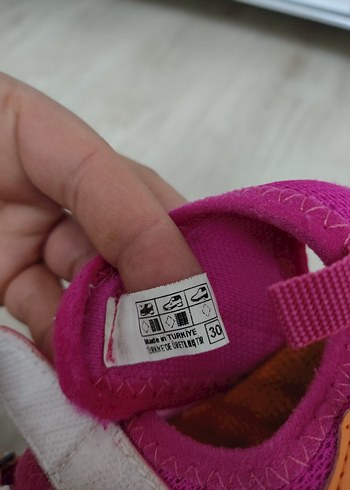 Kız Çocuk İlk Adım Ayakkabısı Pembe Cırtlı - Görsel 4