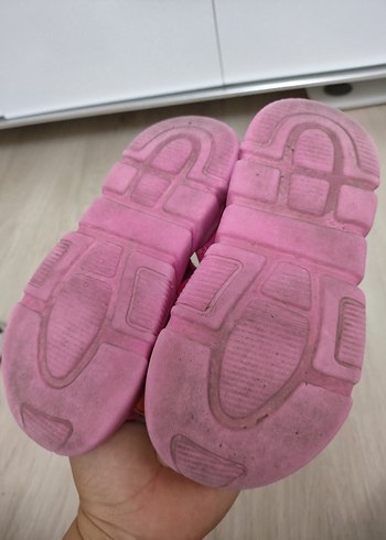 Kız Çocuk İlk Adım Ayakkabısı Pembe Cırtlı - Görsel 3