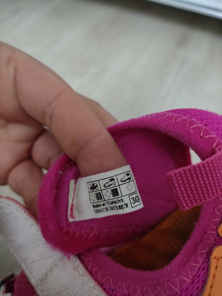 Kız Çocuk İlk Adım Ayakkabısı Pembe Cırtlı - Görsel 4