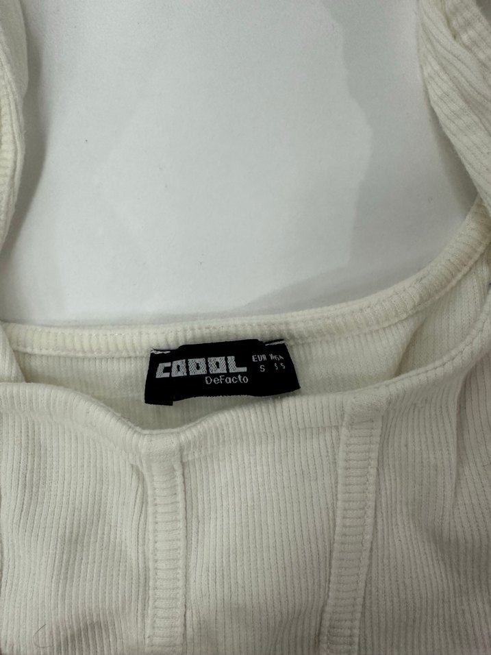 Beyaz Bantlı Mini Büstiyer - Görsel 2