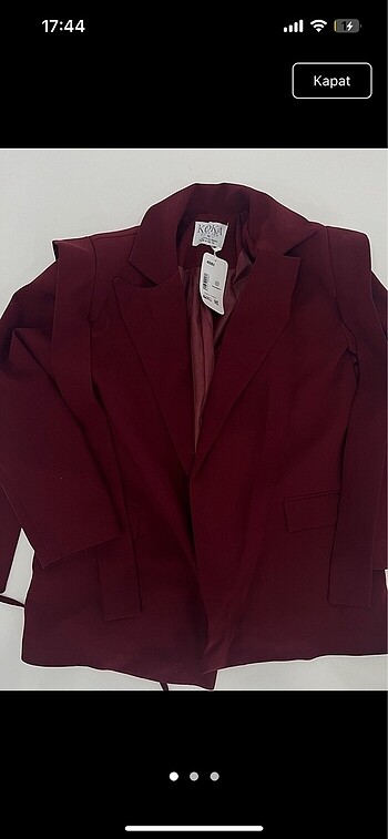 blazer ceket bedenleri mevcut