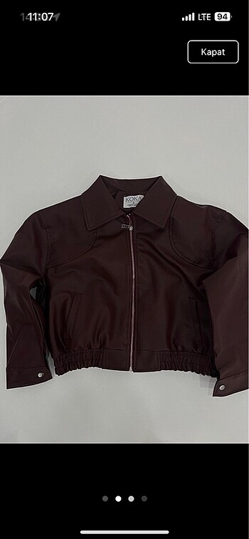 oversize deri ceket