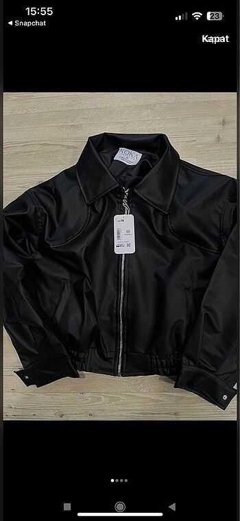 Diğer deri oversize ceket