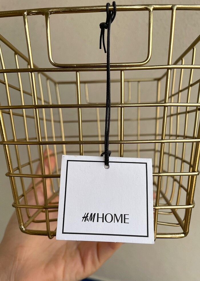 Hm home gold çok amaçlı sepet - Görsel 2