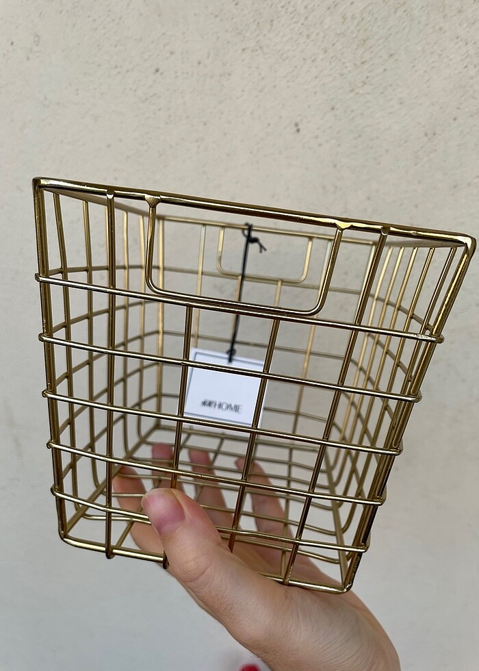 Hm home gold çok amaçlı sepet - Görsel 3