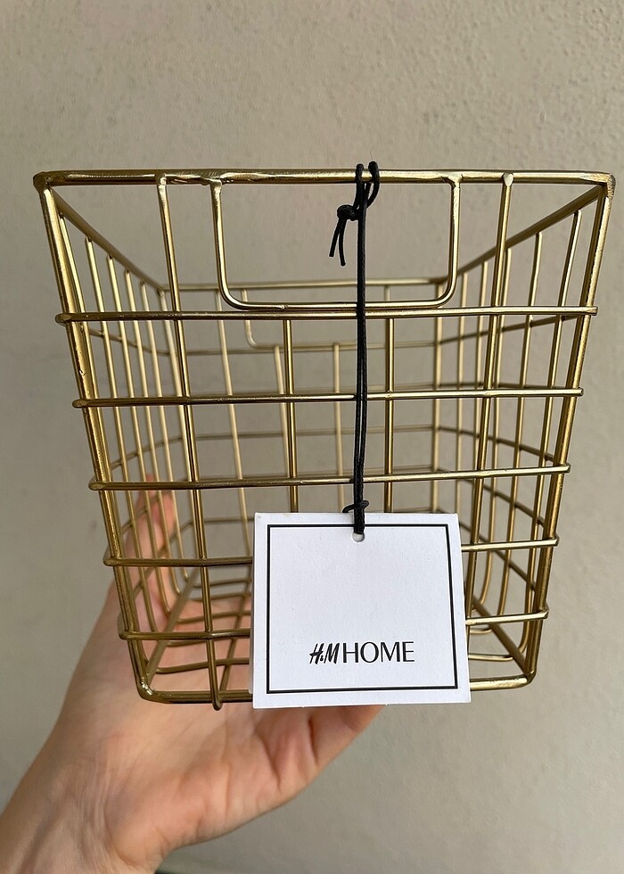 Hm home gold çok amaçlı sepet - Görsel 5