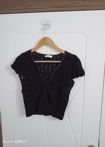 Kız Çocuk Siyah Dantelli V Yaka Bolero /Hırka 
Ölçü Resimde - Görsel 15
