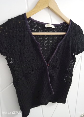Kız Çocuk Siyah Dantelli V Yaka Bolero /Hırka 
Ölçü Resimde - Görsel 12