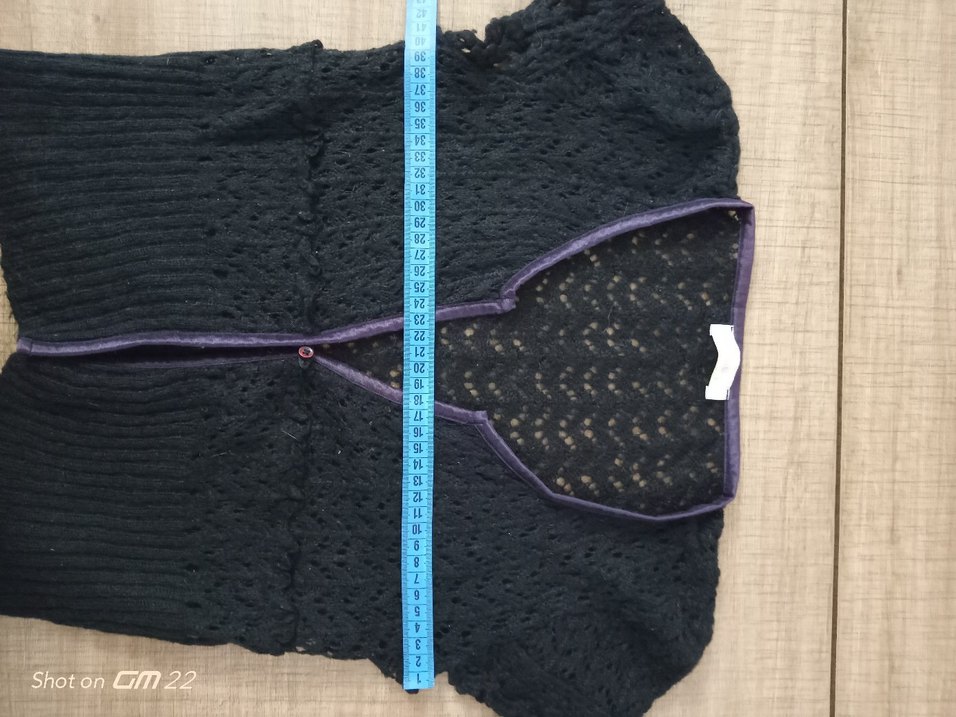 Kız Çocuk Siyah Dantelli V Yaka Bolero /Hırka 
Ölçü Resimde - Görsel 4