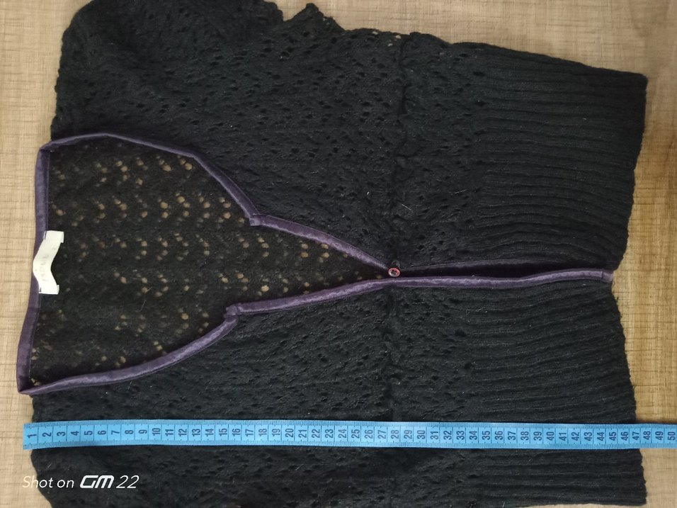 Kız Çocuk Siyah Dantelli V Yaka Bolero /Hırka 
Ölçü Resimde - Görsel 3