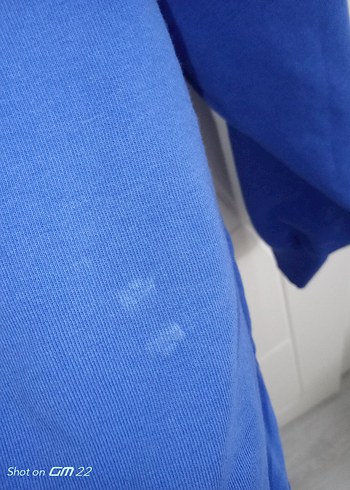 Mavi Erkek Sweatshirt Uzun Kollu Rahat Kesim Defolu - Görsel 7