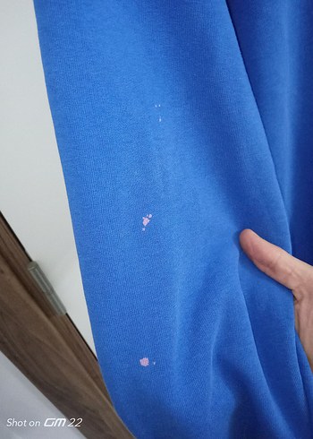 Mavi Erkek Sweatshirt Uzun Kollu Rahat Kesim Defolu - Görsel 5