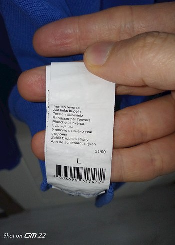 Mavi Erkek Sweatshirt Uzun Kollu Rahat Kesim Defolu - Görsel 11