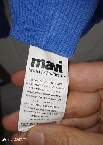 Mavi Erkek Sweatshirt Uzun Kollu Rahat Kesim Defolu - Görsel 10
