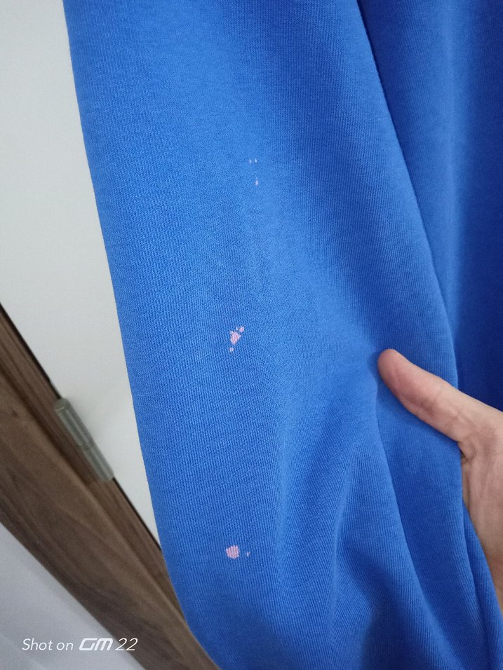 Mavi Erkek Sweatshirt Uzun Kollu Rahat Kesim Defolu - Görsel 5