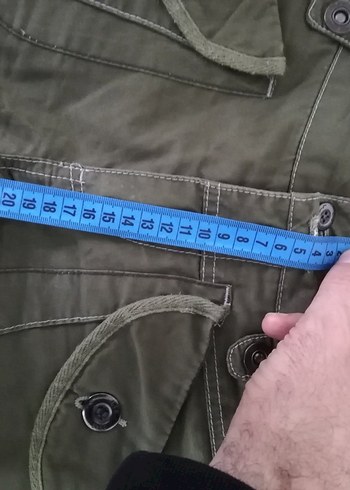 LTB Düğmeli Koyu Yeşil Mini Kadın Şort Ölçüsü Resimde - Görsel 6