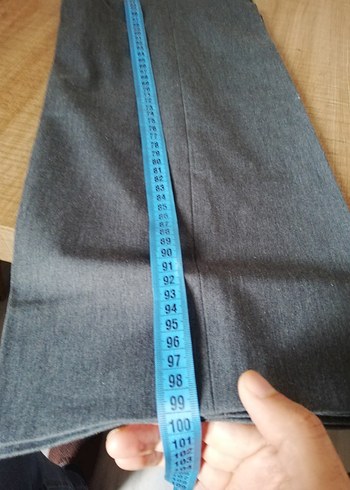 Gri Kumaş Kadın Pantolon - Görsel 7